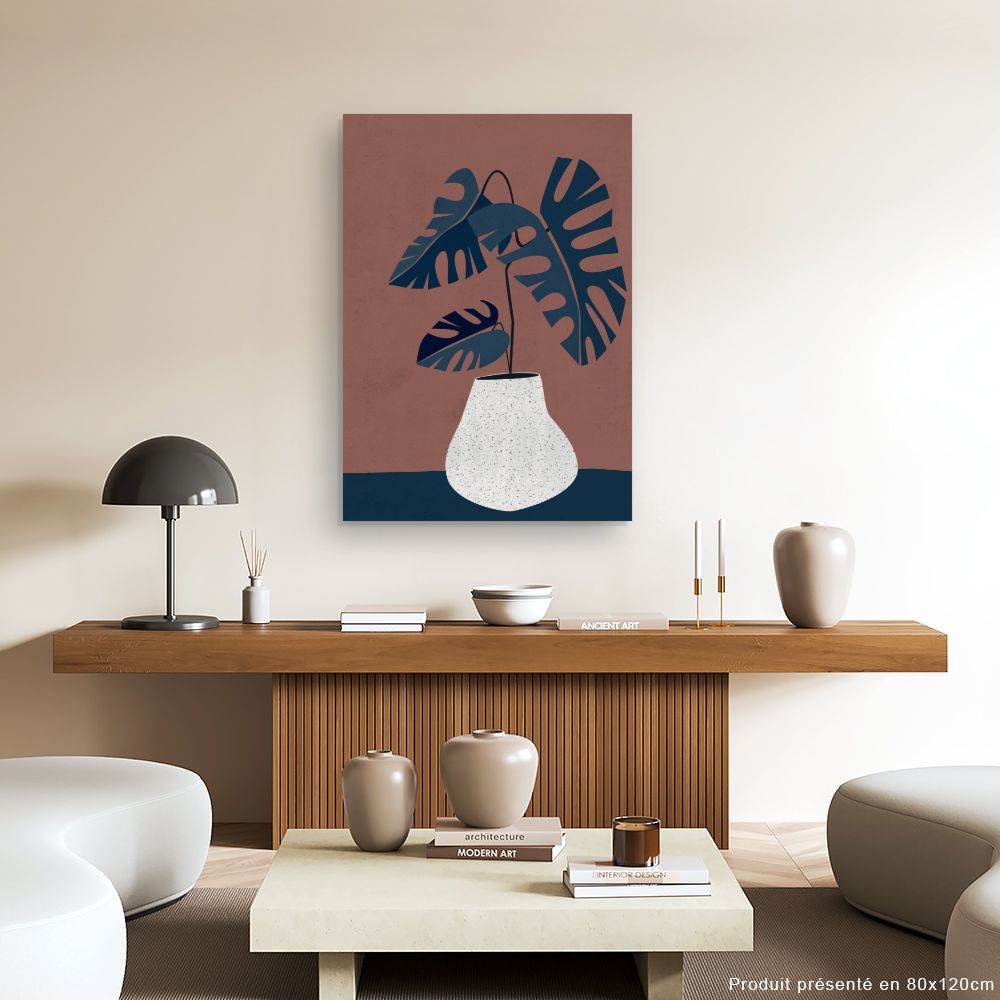 Tableau Plante exotique stylisée