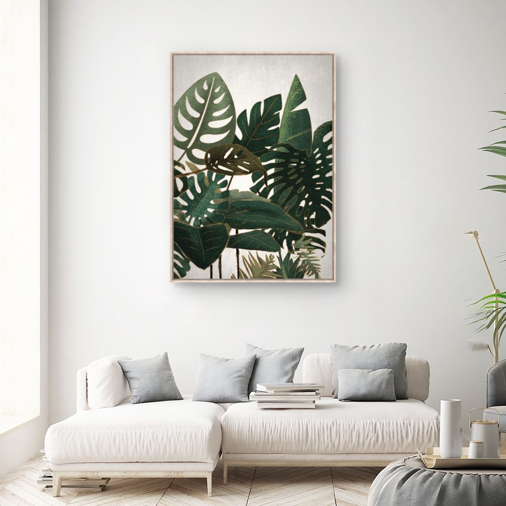 Tableau Feuilles tropicales