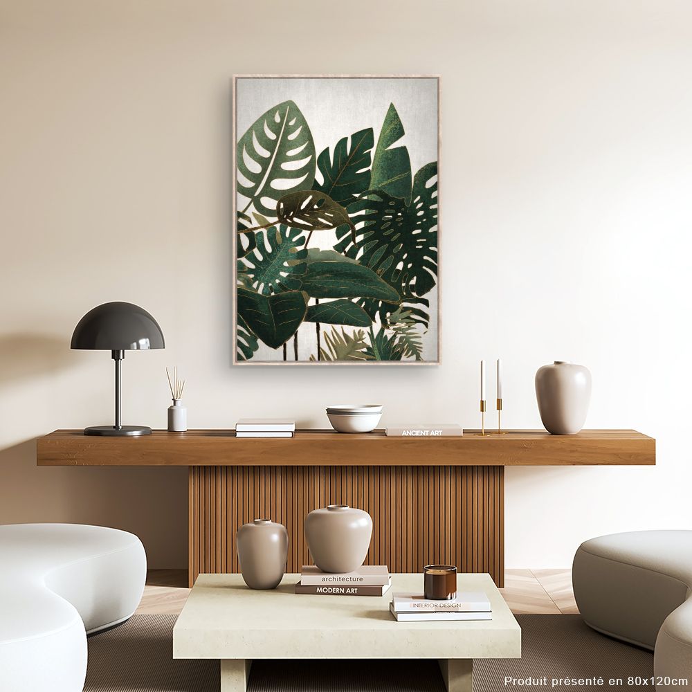 Tableau Feuilles tropicales
