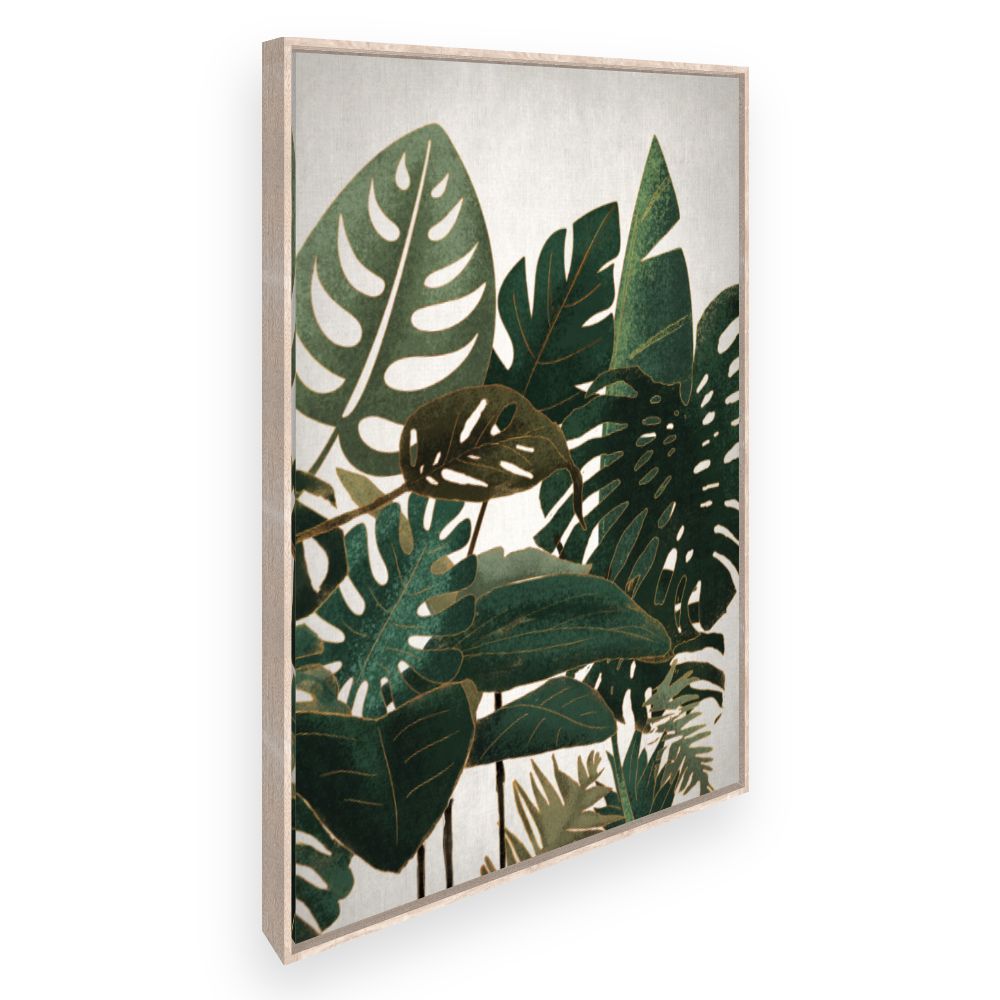 Toile Feuilles tropicales