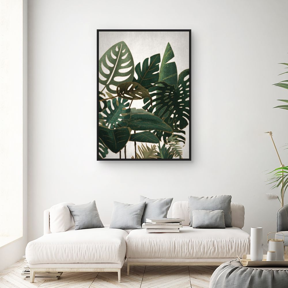 Tableau Feuilles tropicales