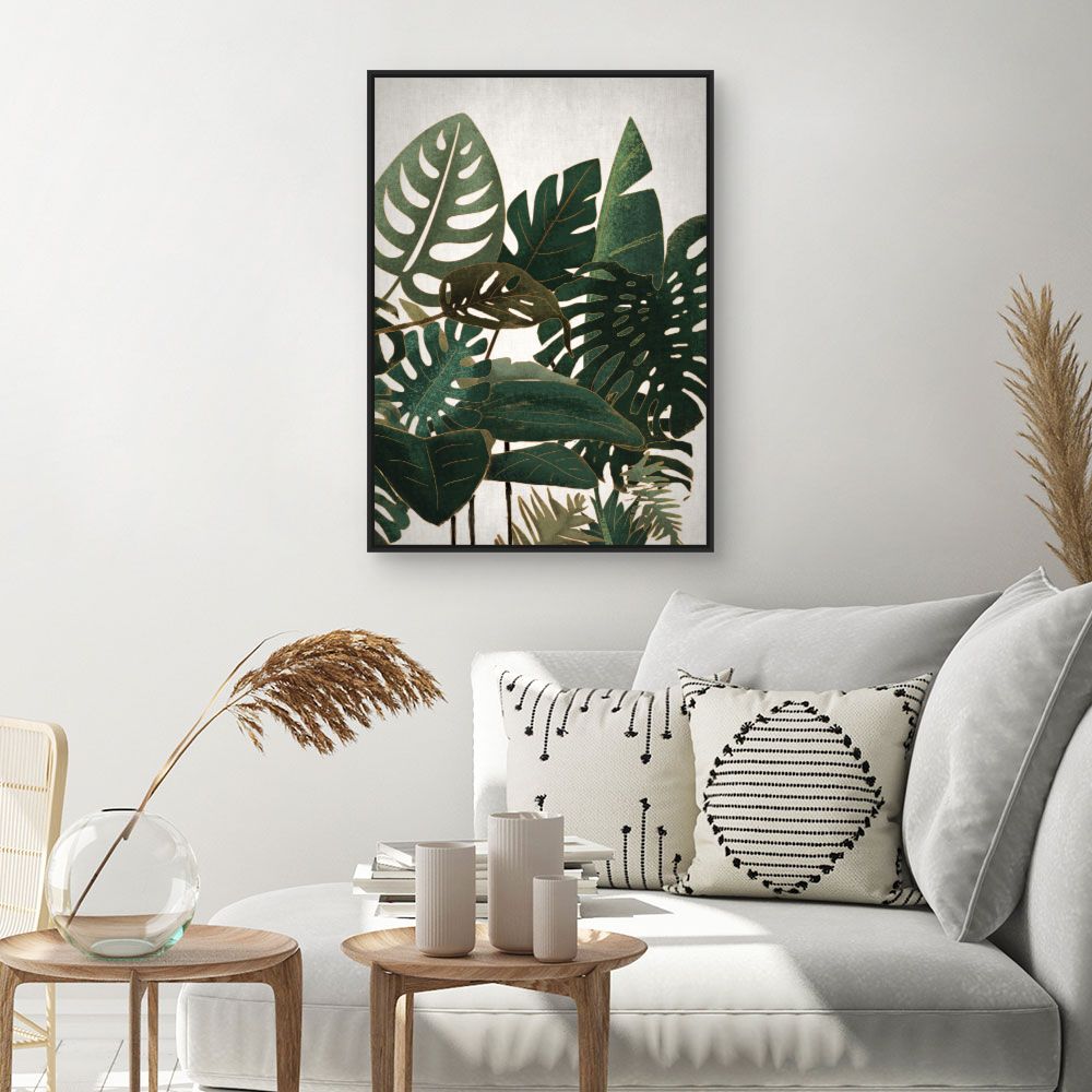 Tableau Feuilles tropicales