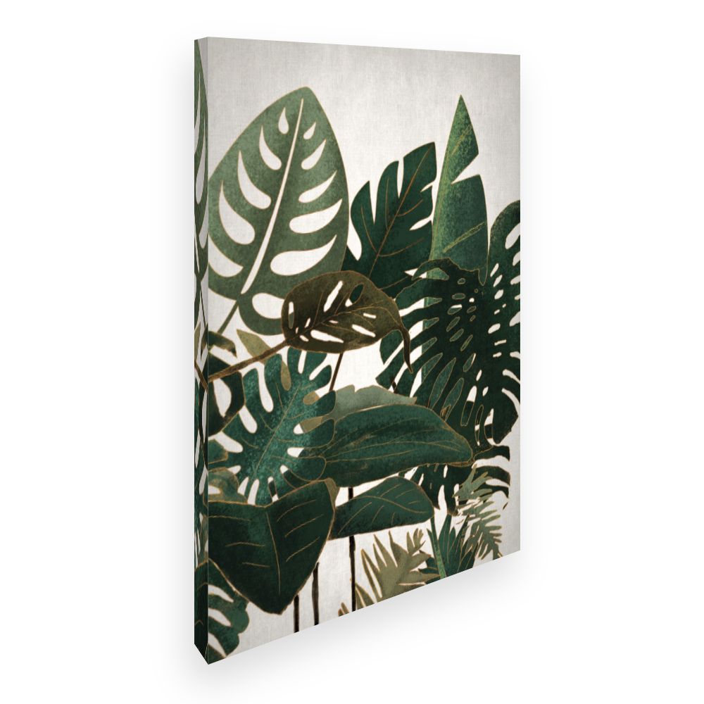 Toile Feuilles tropicales