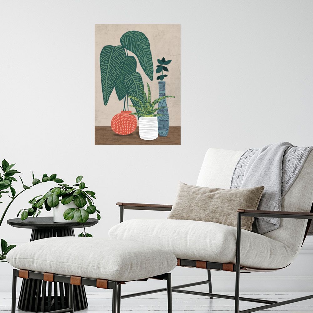 Affiche Plantes exotiques stylisées