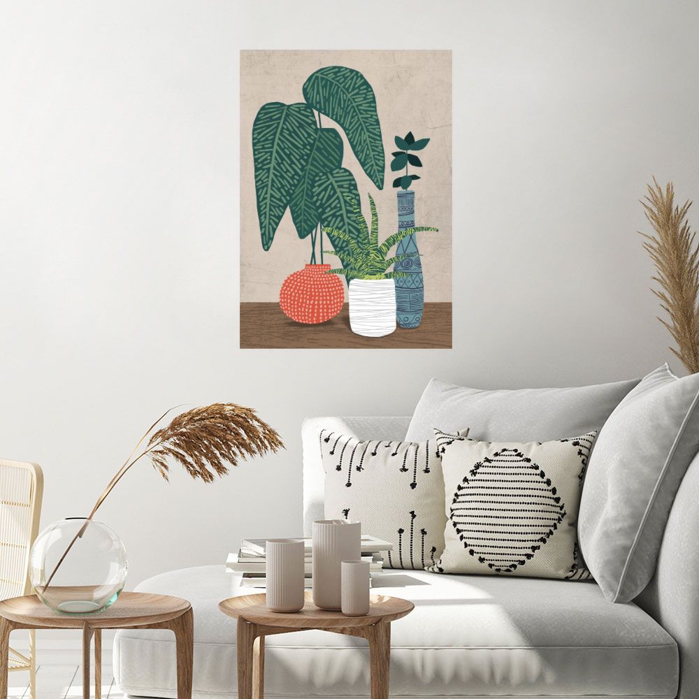 Affiche Plantes exotiques stylisées