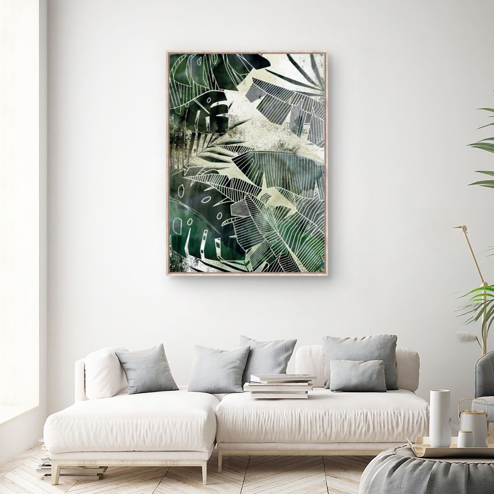 Tableau Feuilles tropicales
