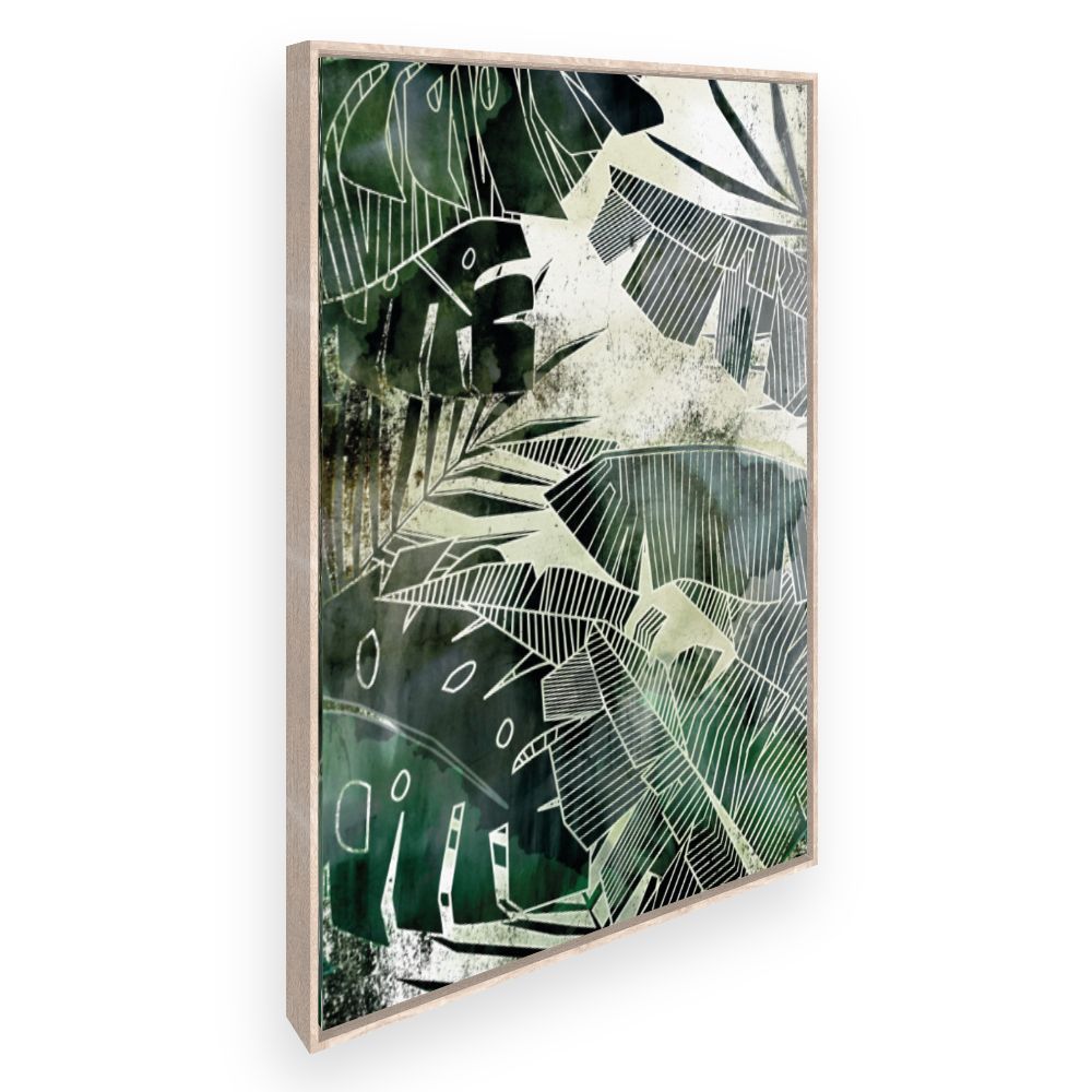 Toile Feuilles tropicales