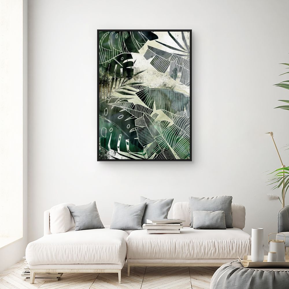 Tableau Feuilles tropicales