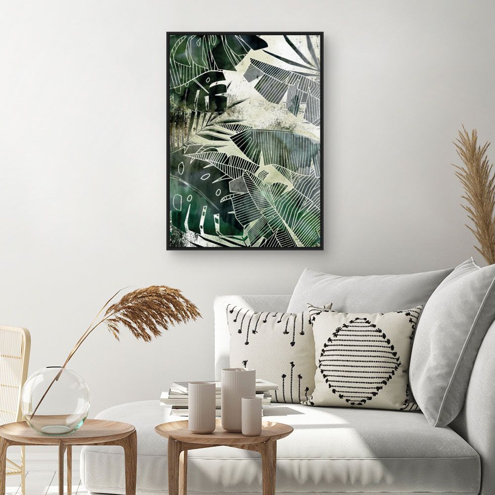 Tableau Feuilles tropicales