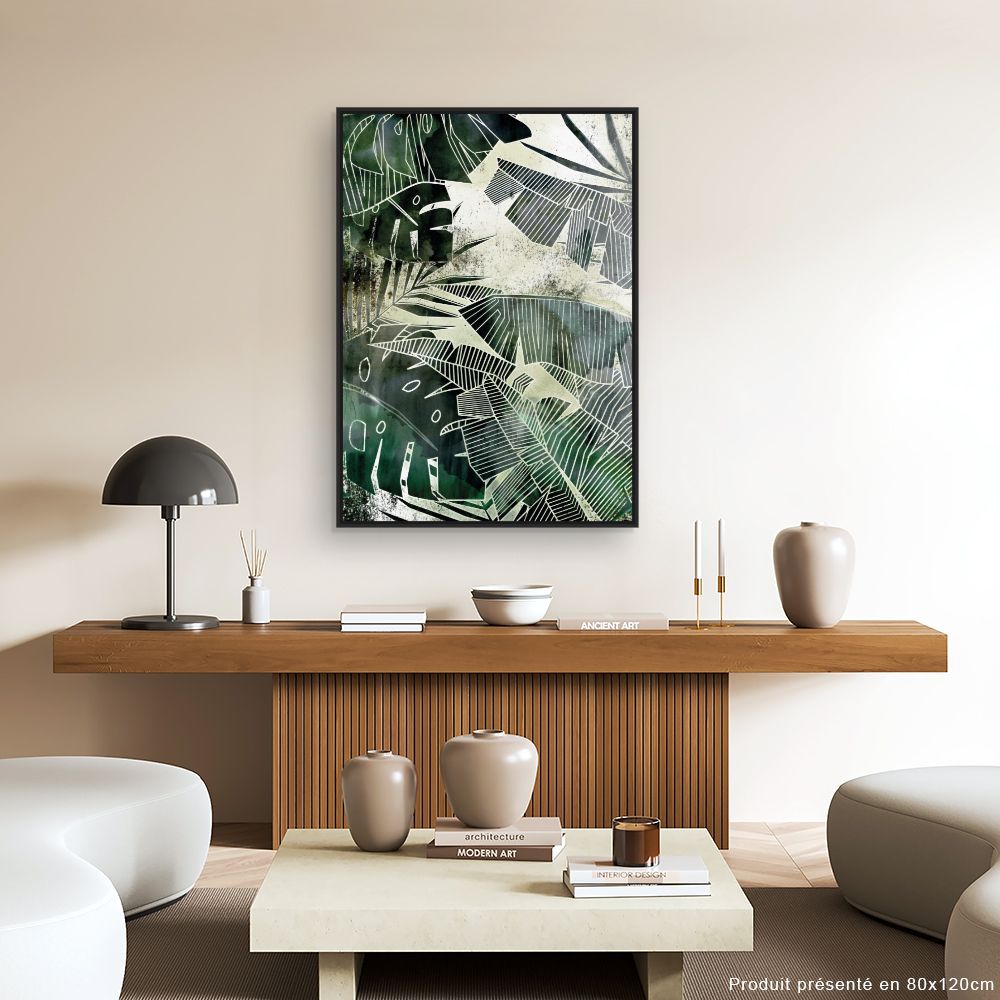 Tableau Feuilles tropicales