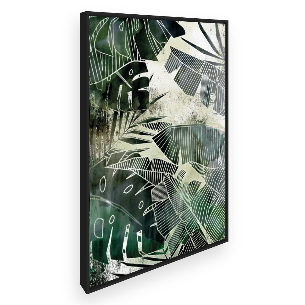 Toile Feuilles tropicales