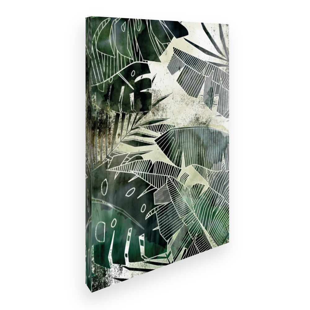 Toile Feuilles tropicales