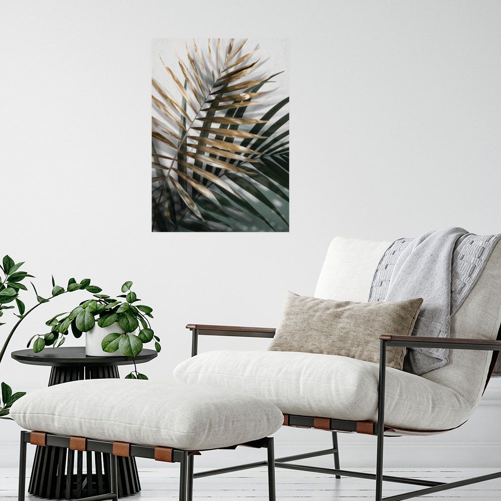 Affiche Feuilles tropicales