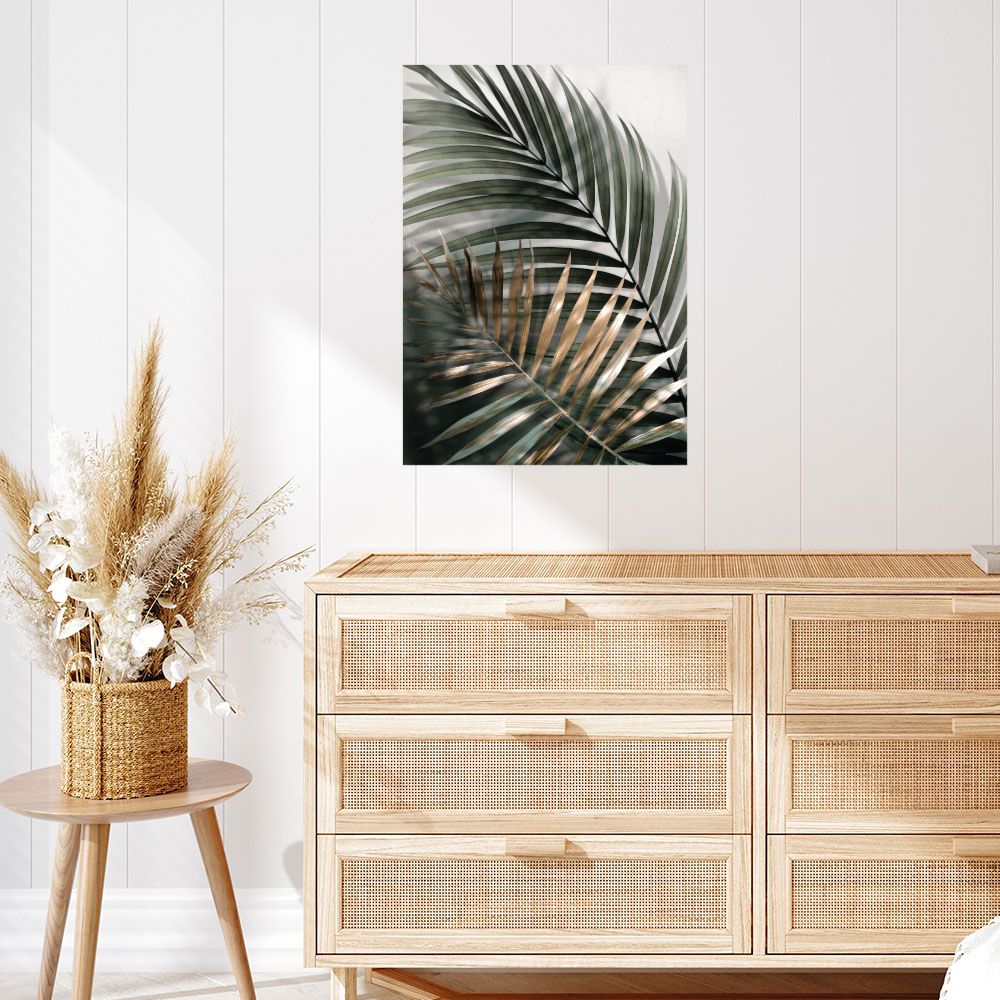 Affiche Feuilles tropicales élégantes