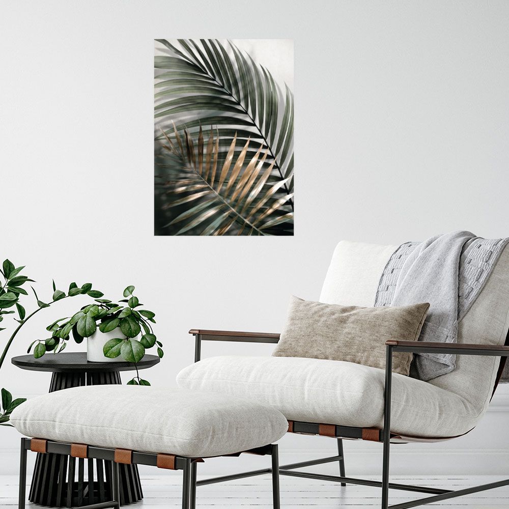 Affiche Feuilles tropicales élégantes