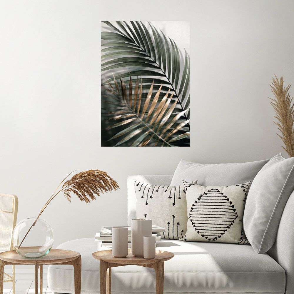 Affiche Feuilles tropicales élégantes