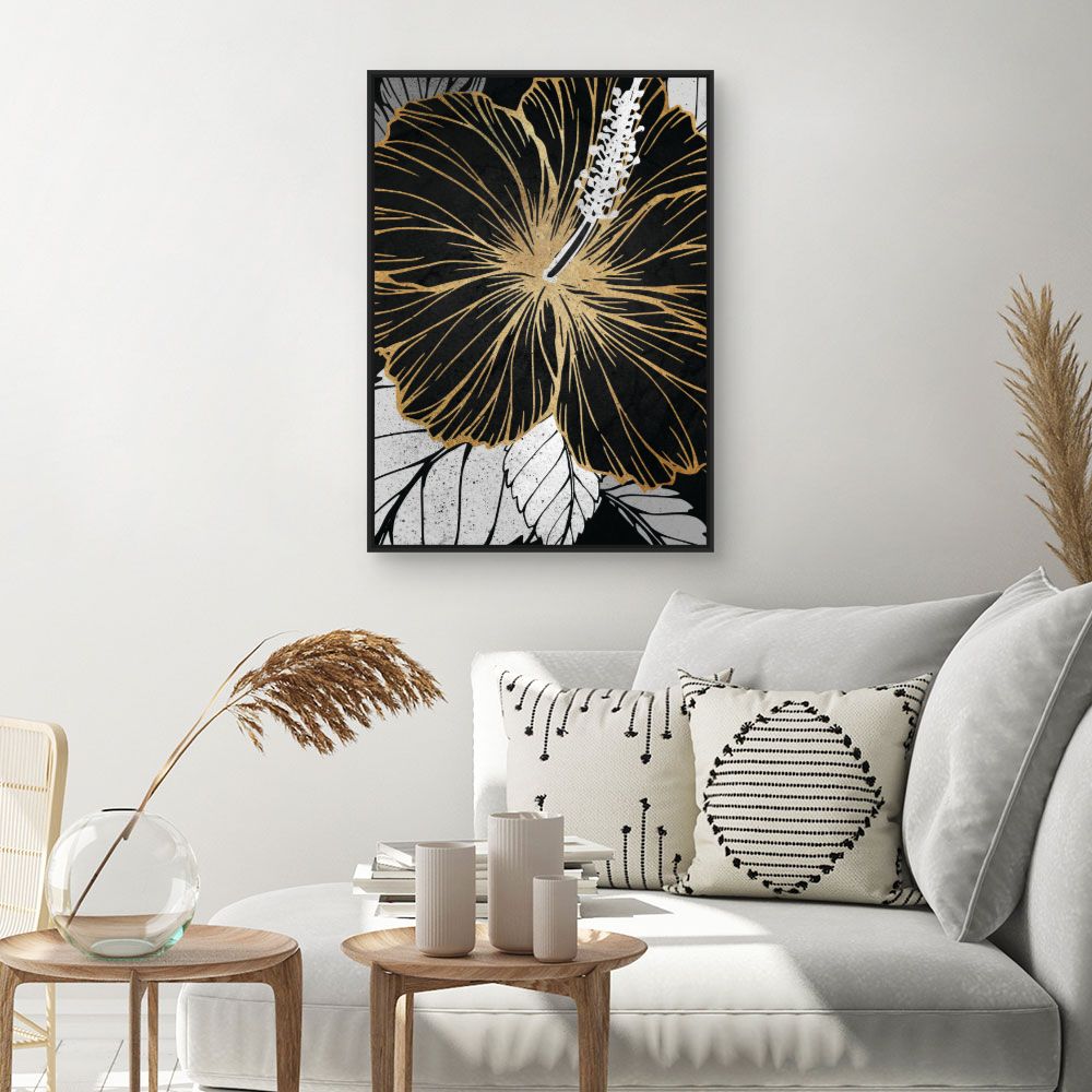 Tableau Fleur dorée
