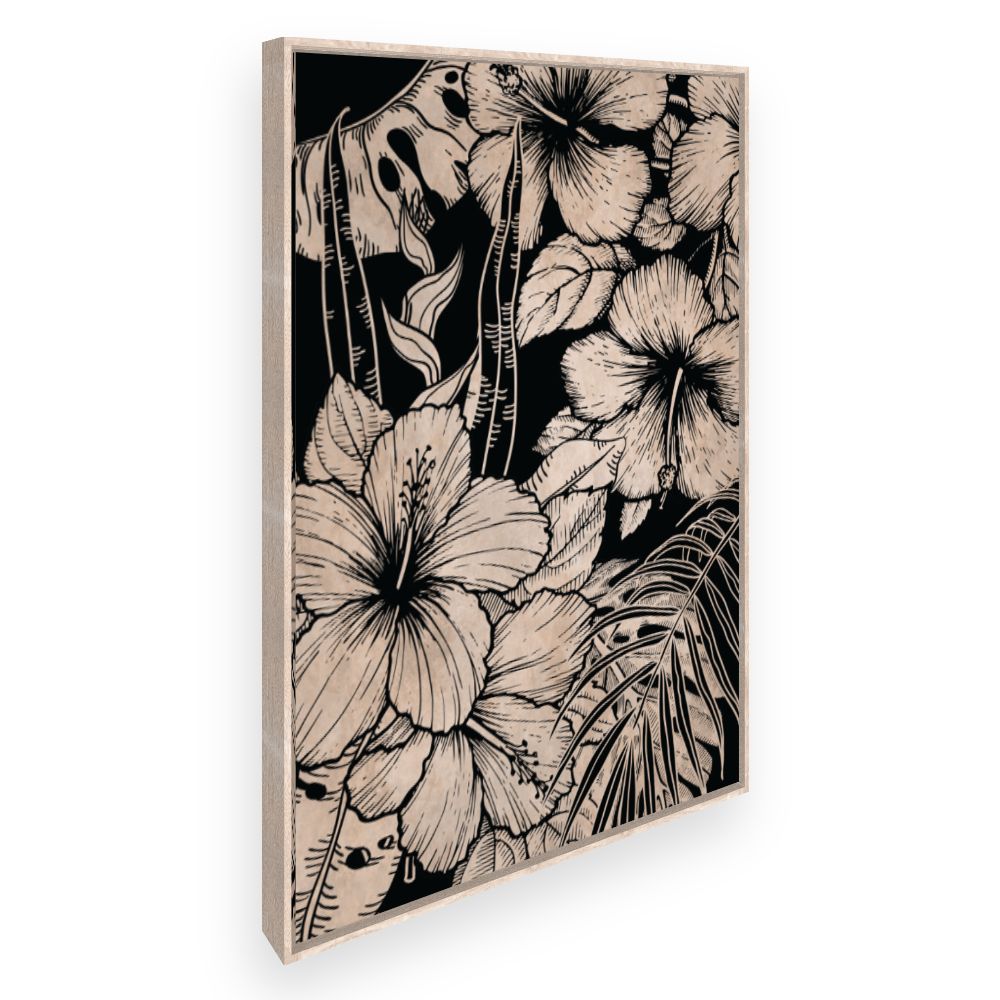 Toile Fleurs exotiques