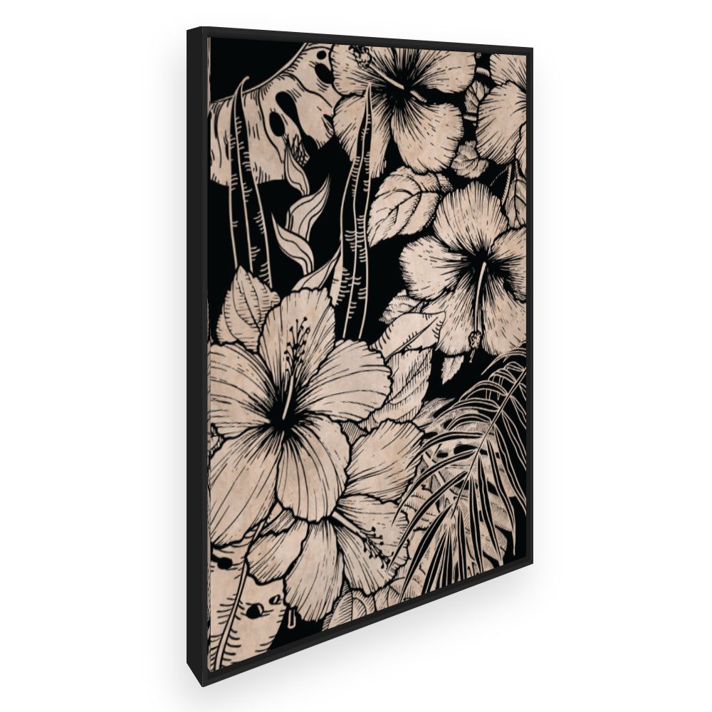 Toile Fleurs exotiques