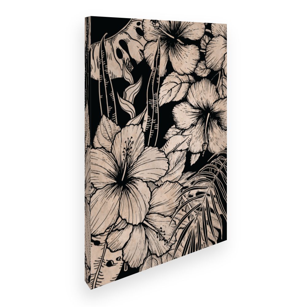 Toile Fleurs exotiques
