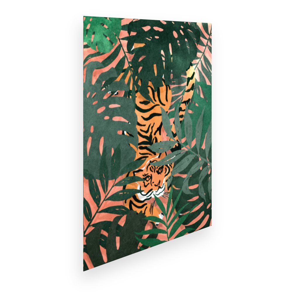Affiche Tigre caché jungle