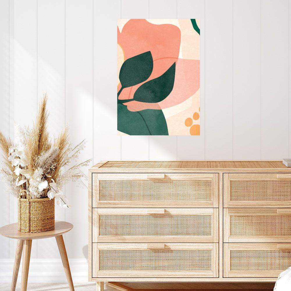 Affiche Feuilles abstraites