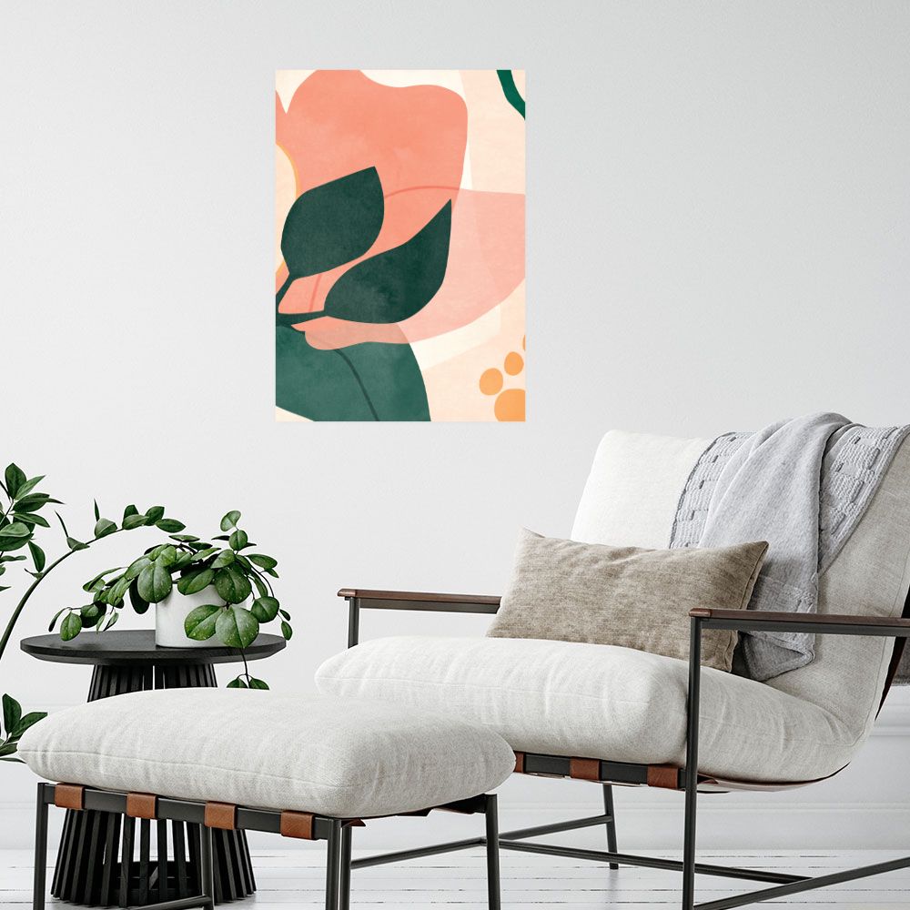 Affiche Feuilles abstraites