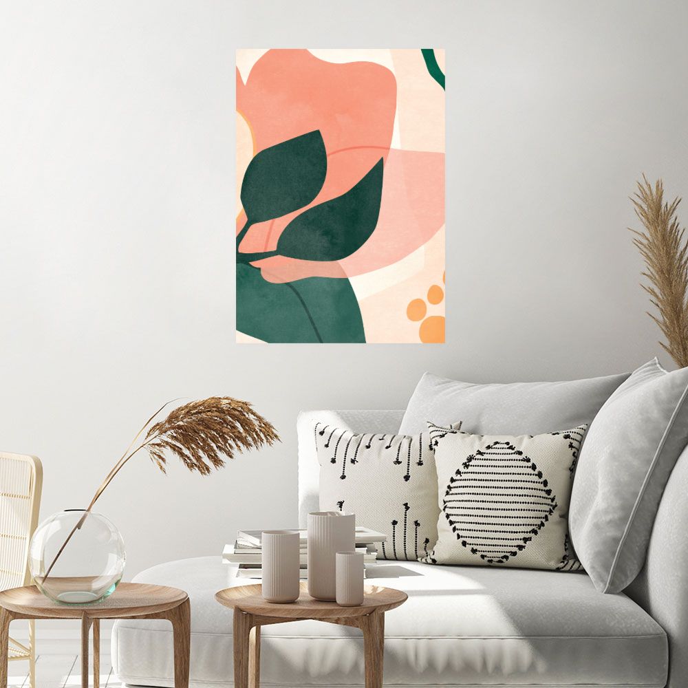 Affiche Feuilles abstraites