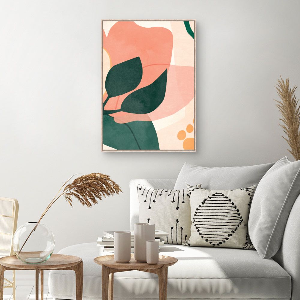 Tableau Fleurs abstraites