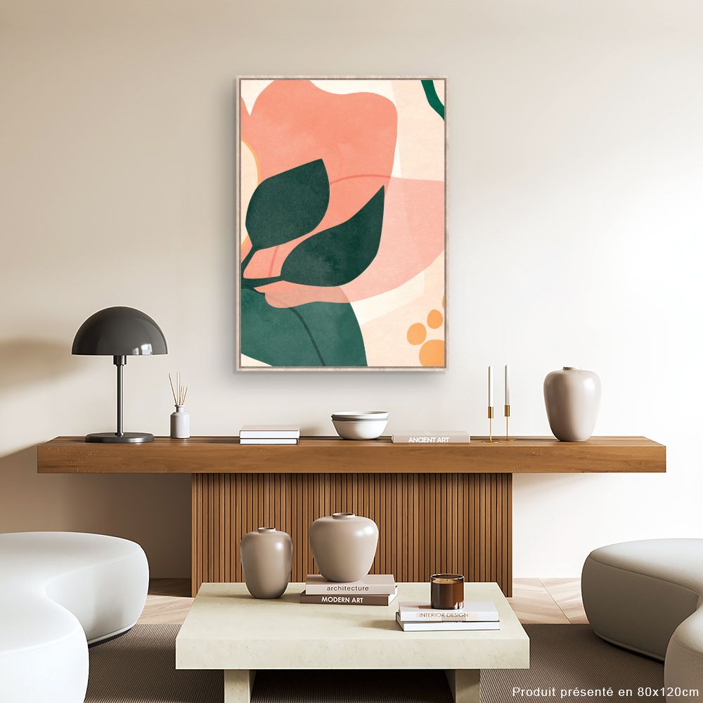 Tableau Fleurs abstraites