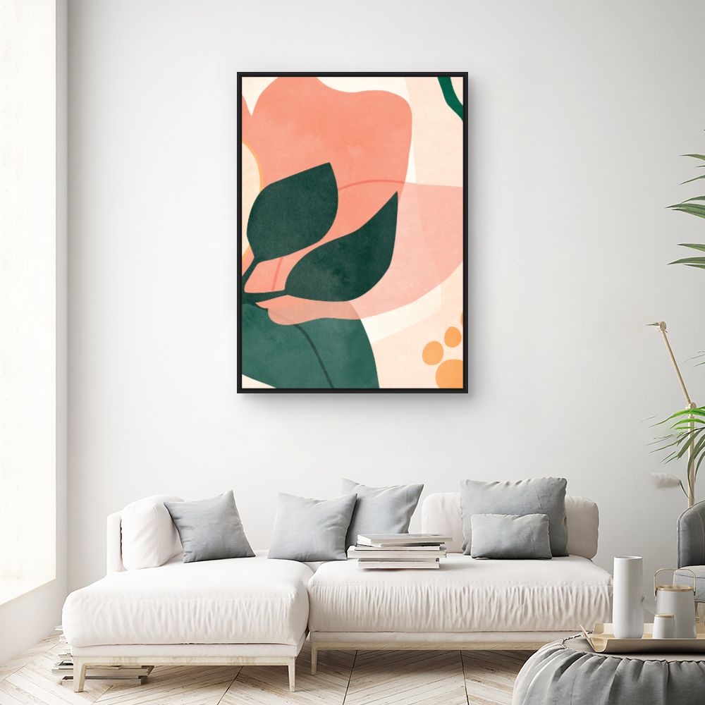 Tableau Fleurs abstraites