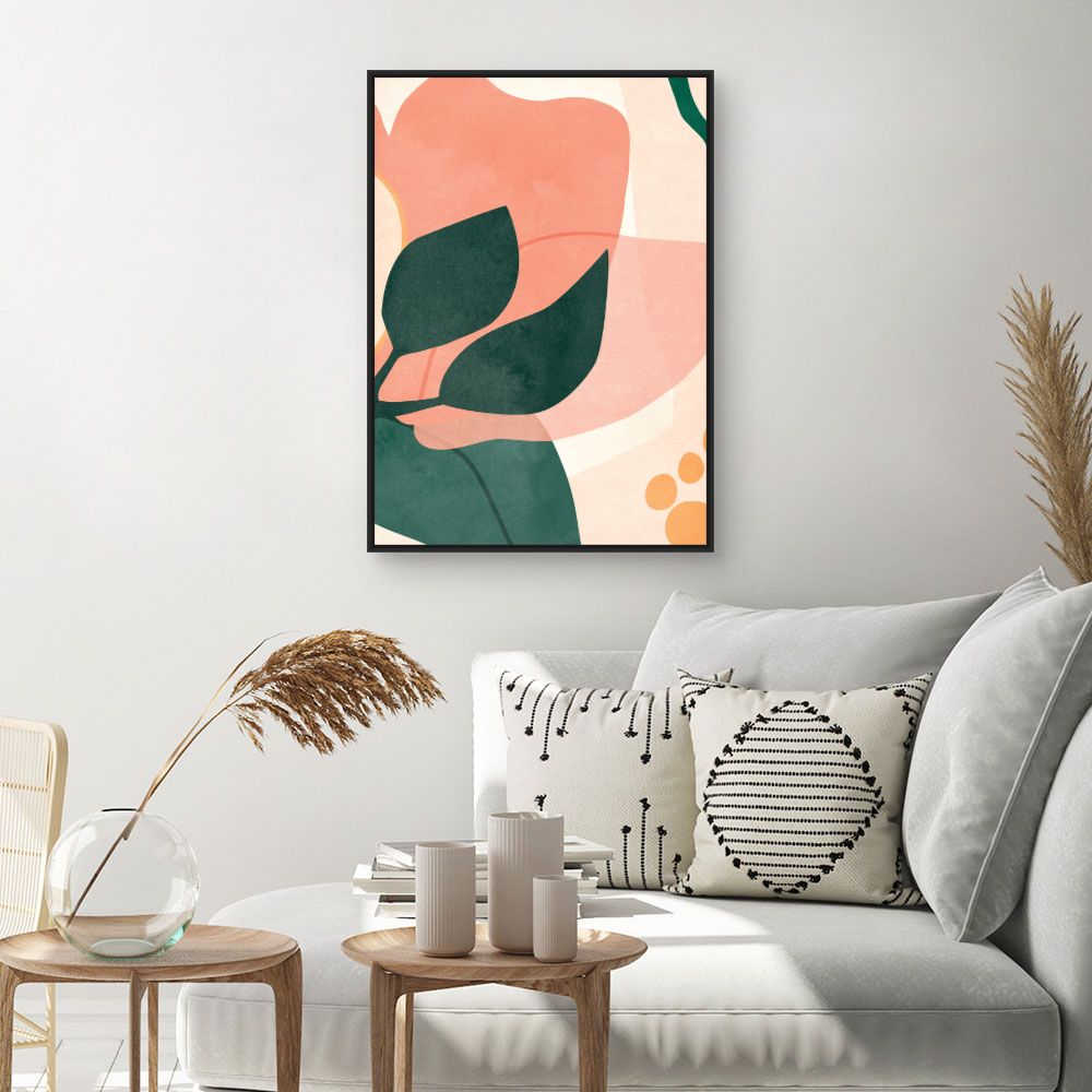 Tableau Fleurs abstraites