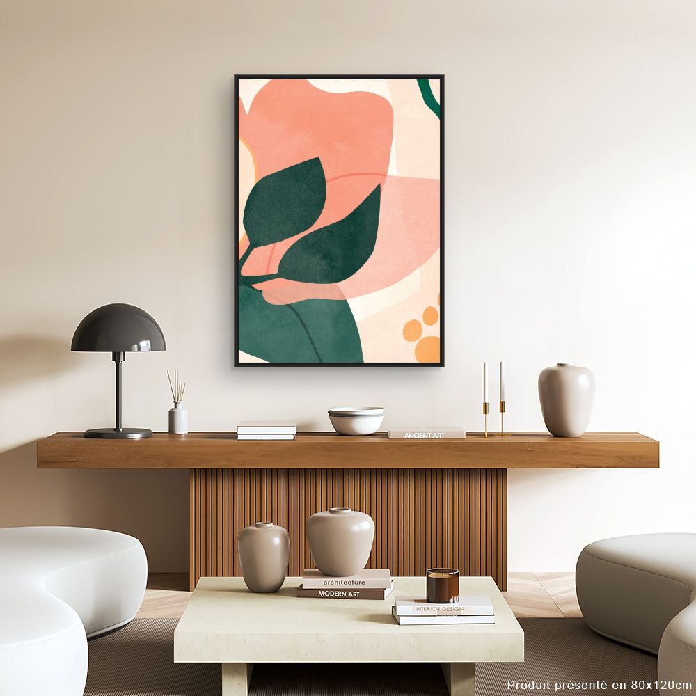 Tableau Fleurs abstraites