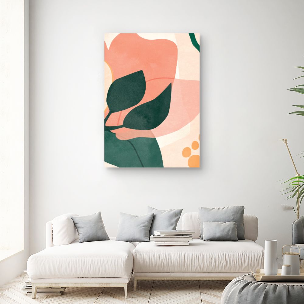 Tableau Fleurs abstraites