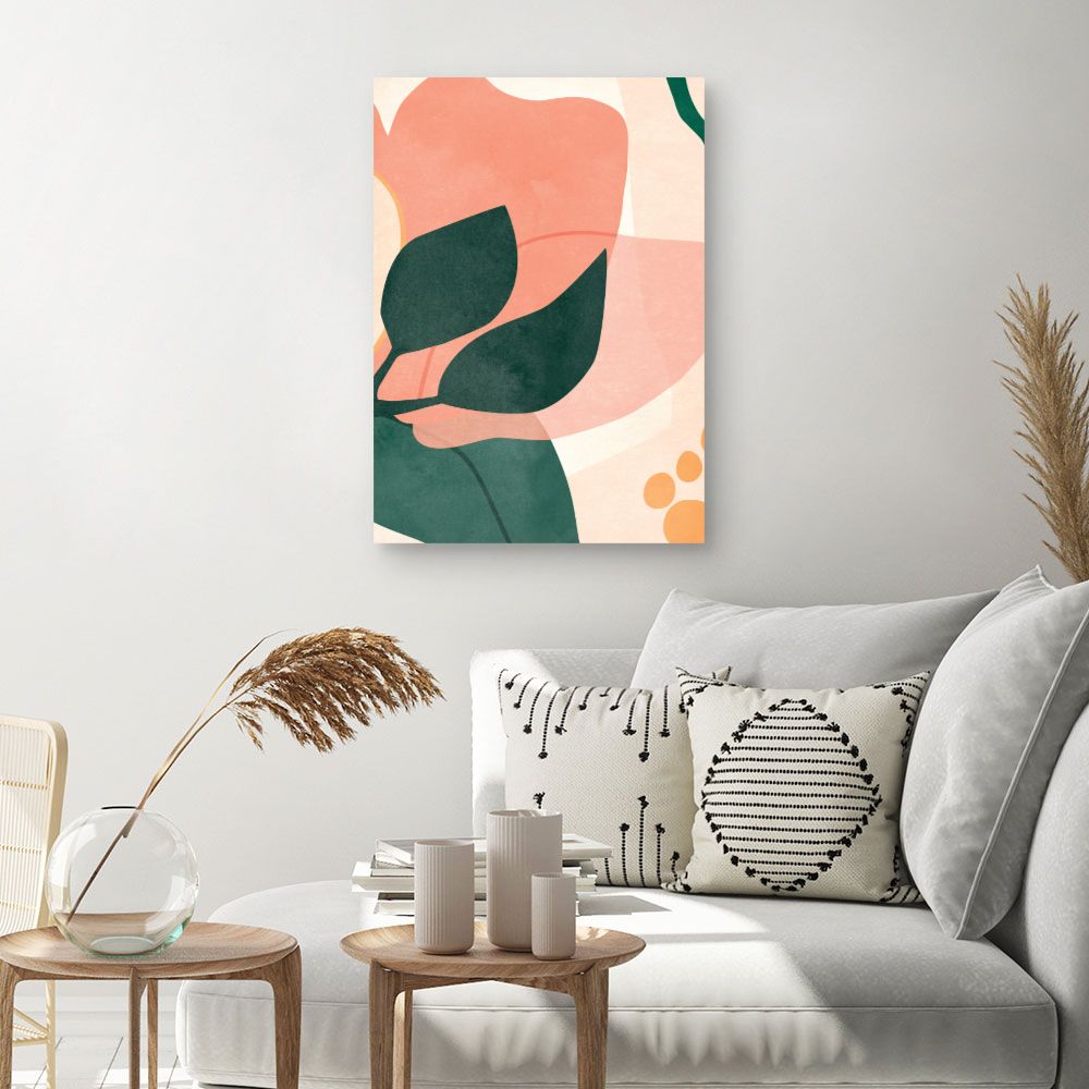 Tableau Fleurs abstraites