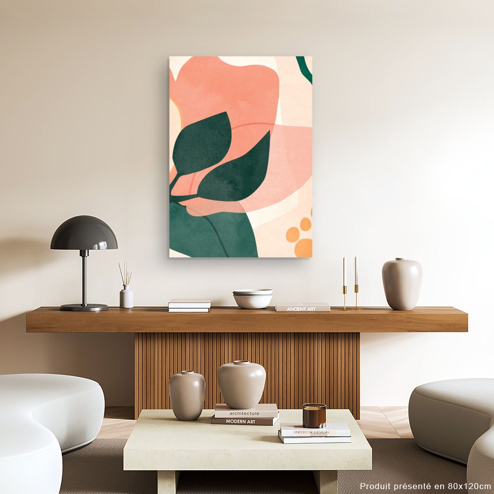 Tableau Fleurs abstraites