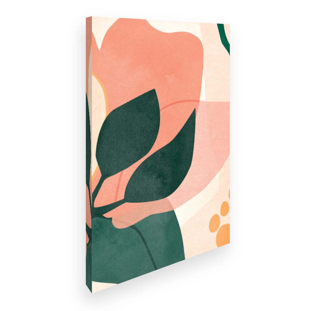 Toile Fleurs abstraites