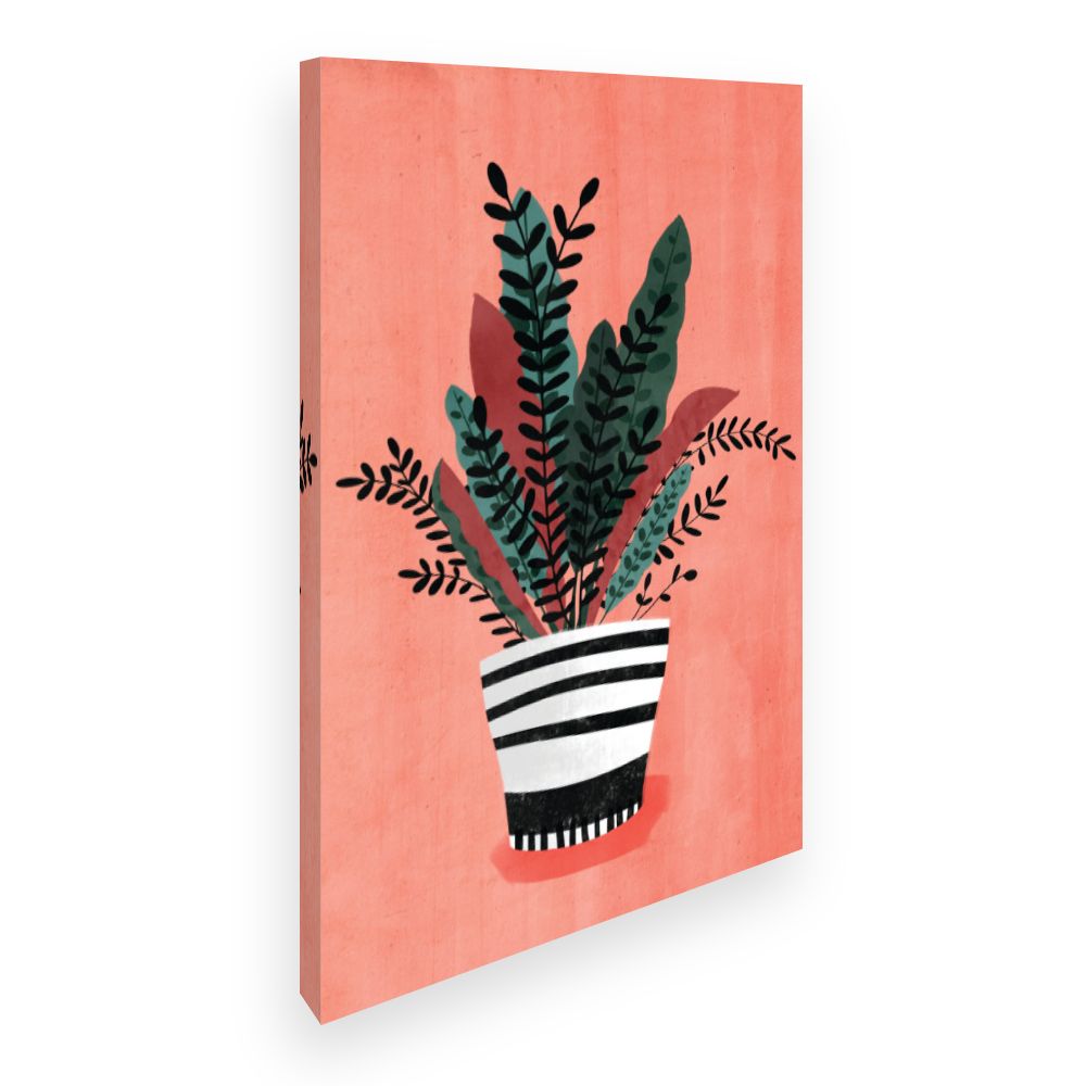 Toile Plantes graphiques