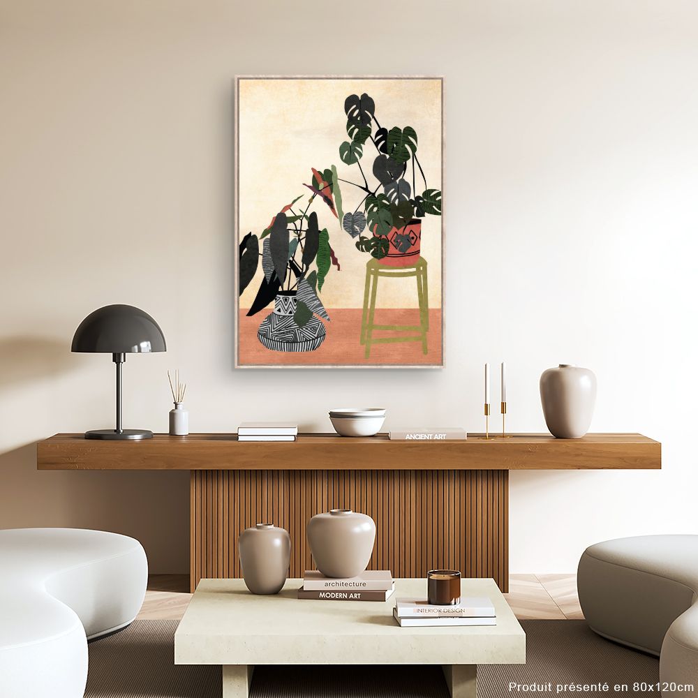 Tableau Feuillage exotique