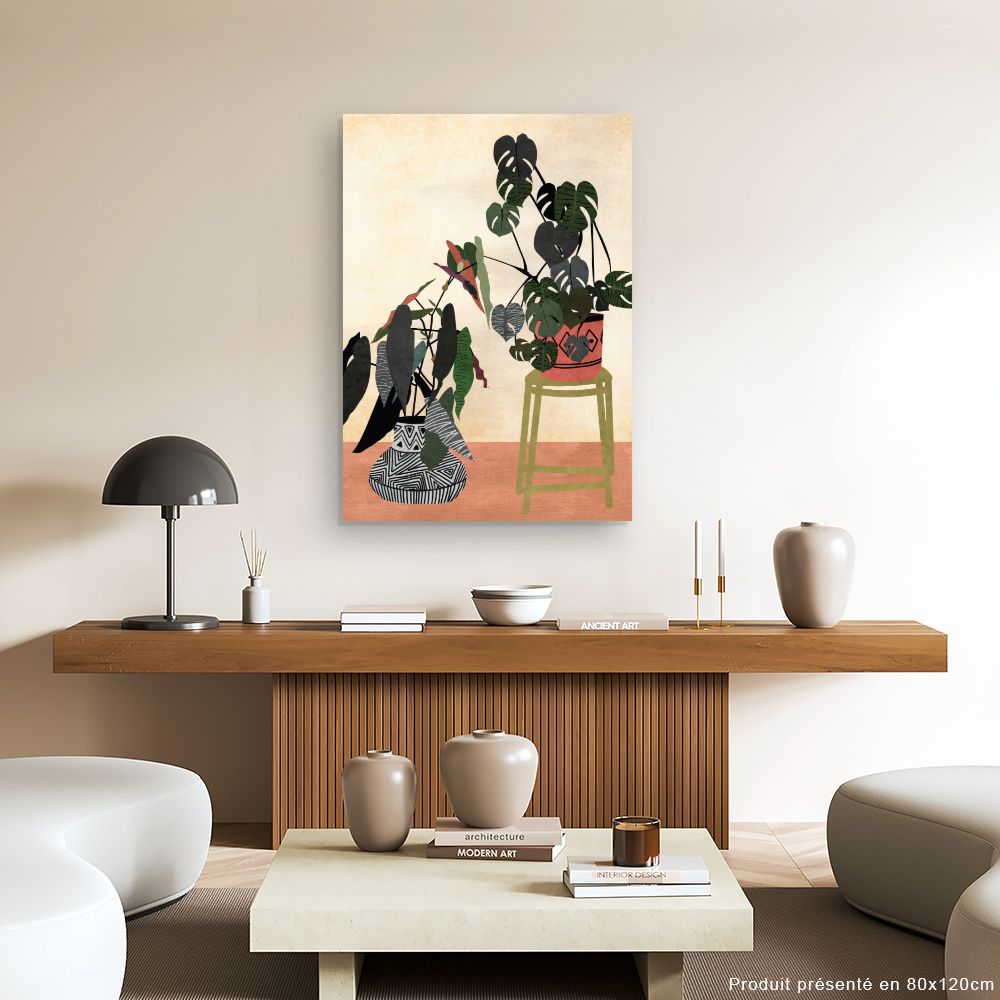 Tableau Feuillage exotique