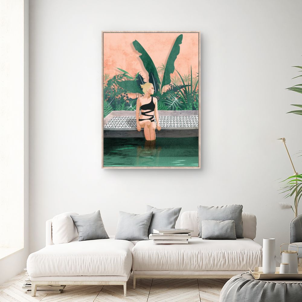 Tableau Moment détente exotique