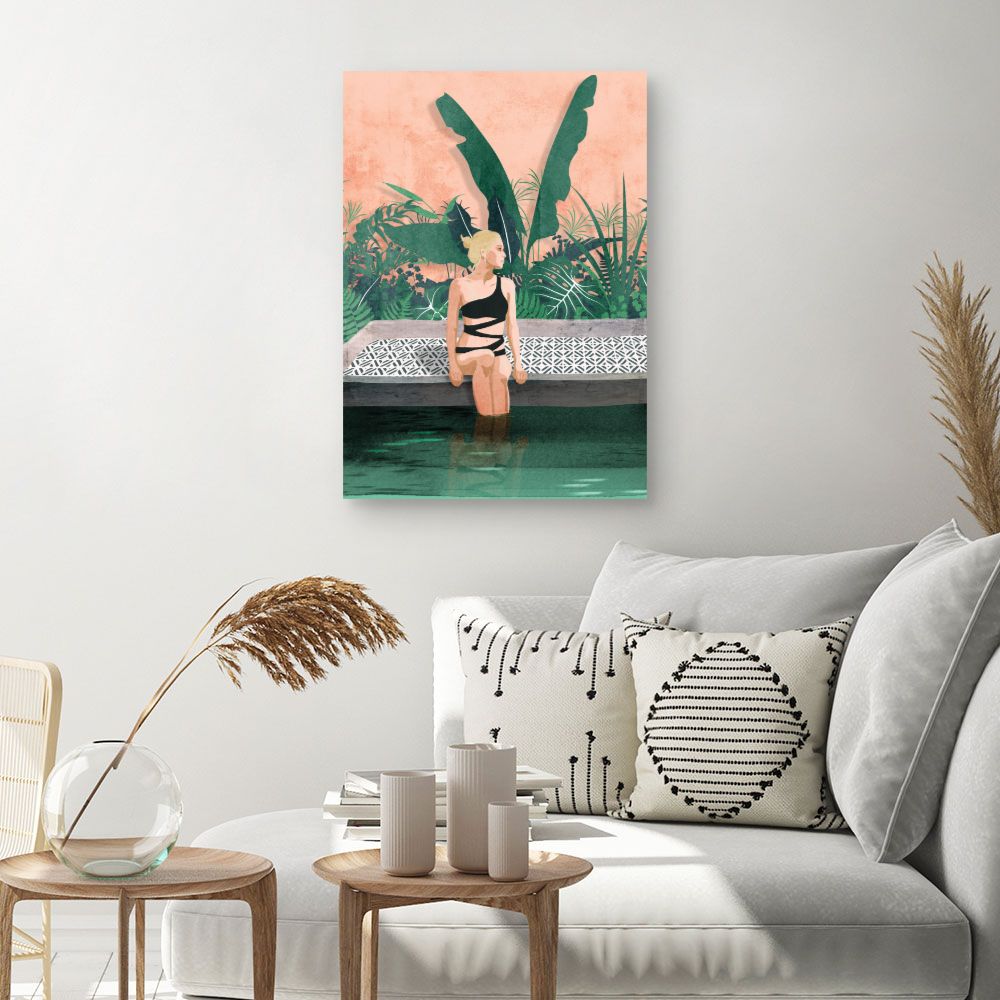 Tableau Moment détente exotique