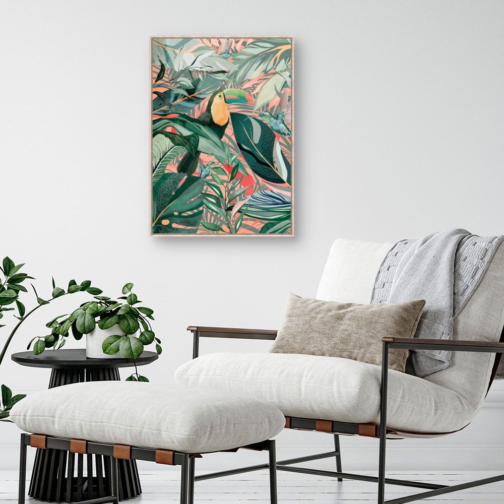 Tableau Jungle tropicale vibrante
