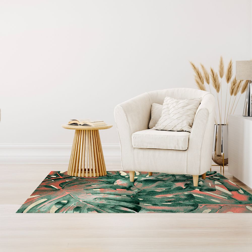 Tapis n°145 Feuillage exotique vibrant