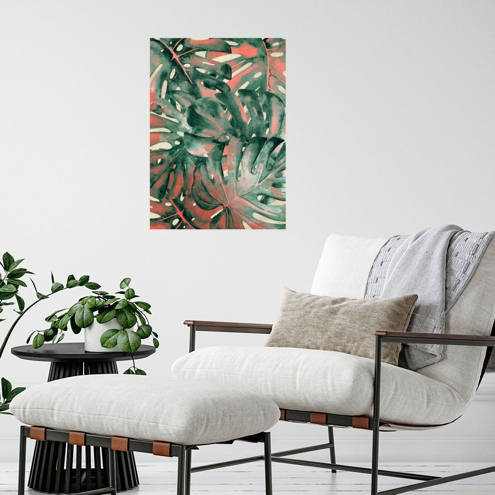 Affiche Feuillage exotique vibrant