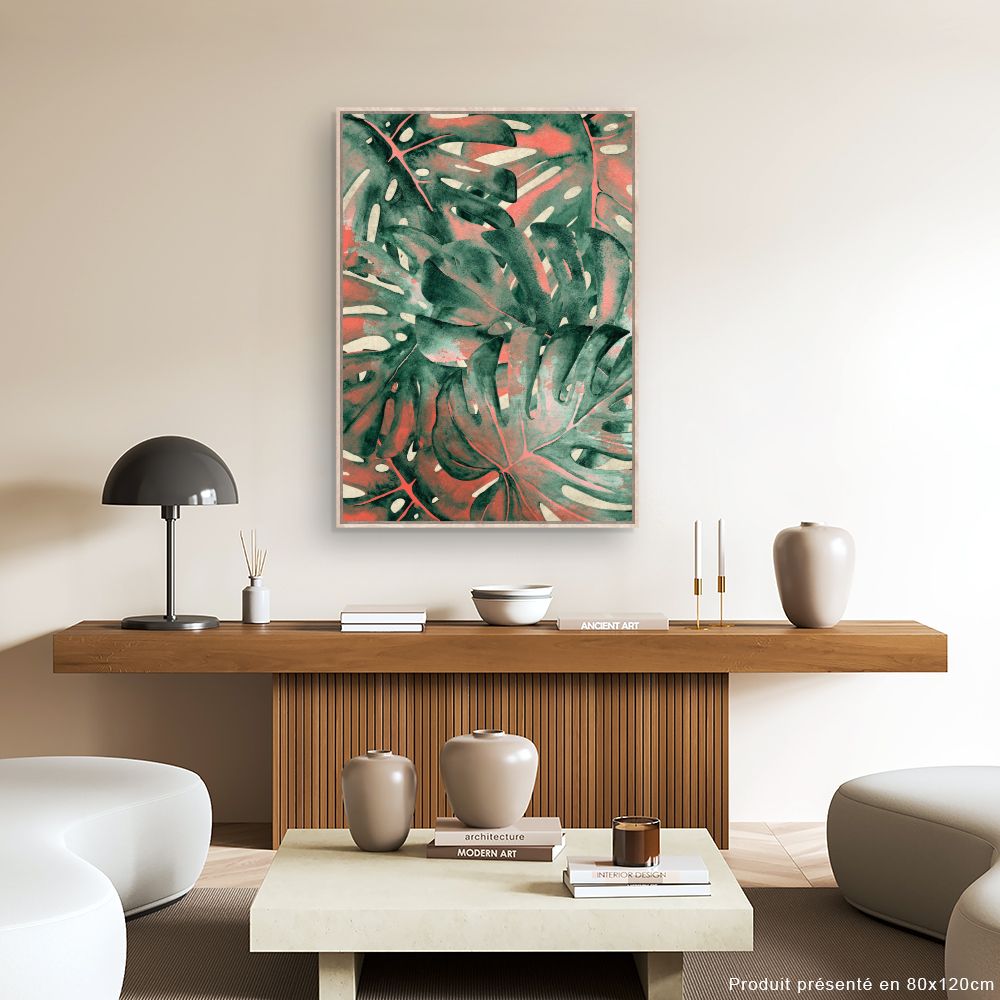 Tableau Feuillage exotique