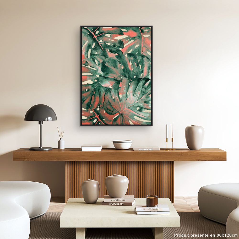 Tableau Feuillage exotique