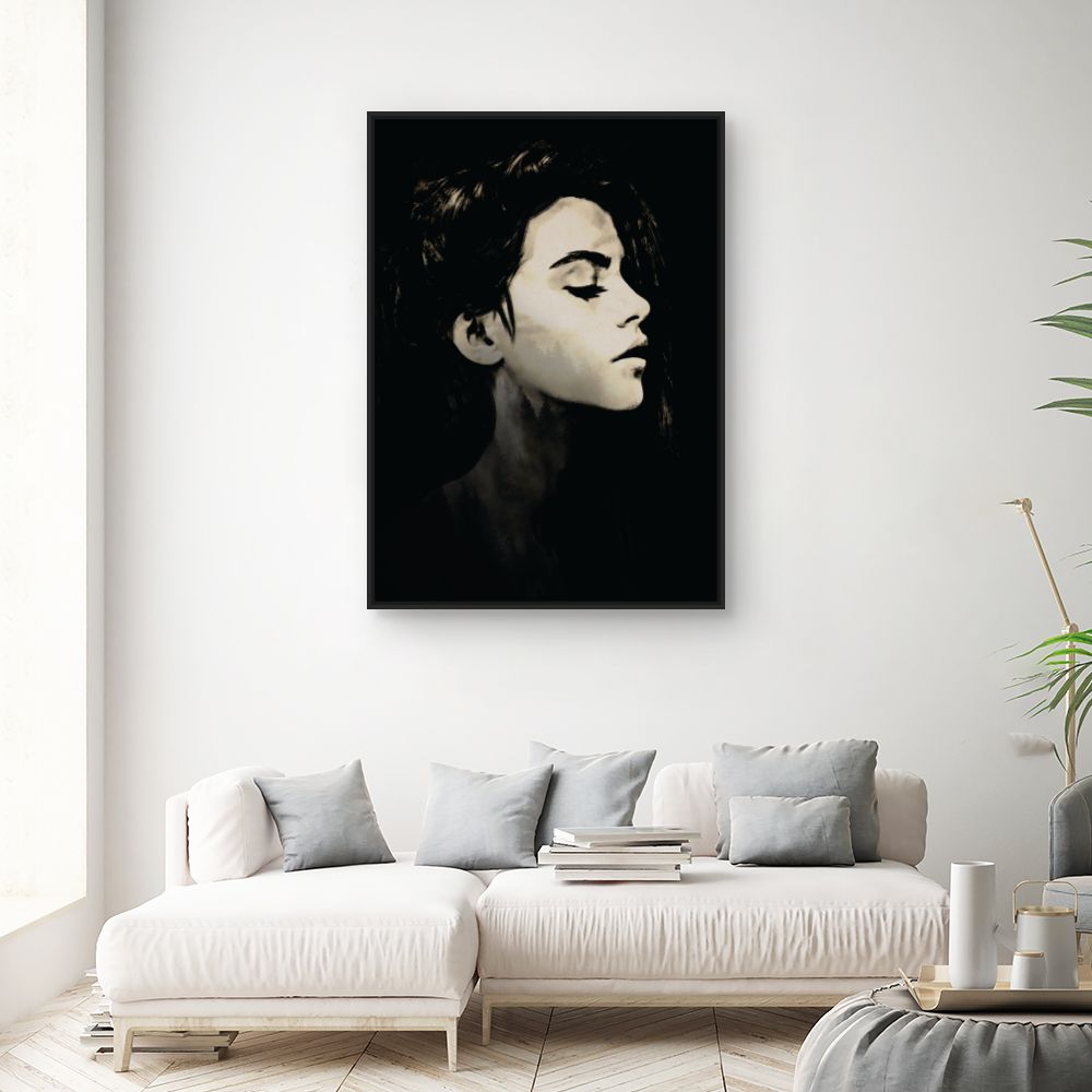 Tableau Profil élégant féminin