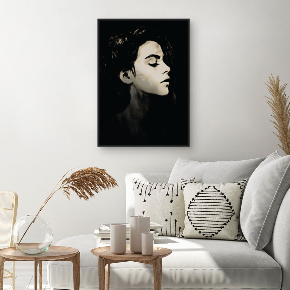 Tableau Profil élégant féminin