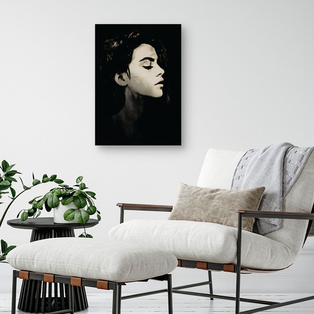 Tableau Profil élégant féminin